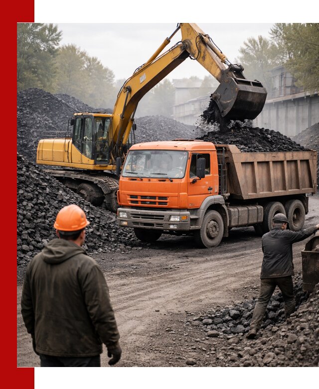 Доставка угля автотранспортом в Якутске быстро и выгодно