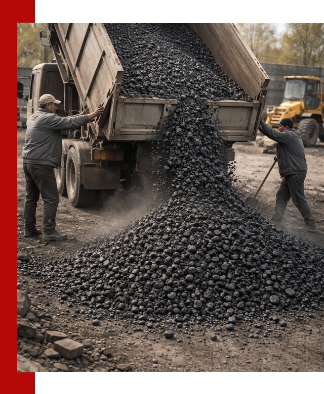 Доставка угля семечка самосвалами в Якутске