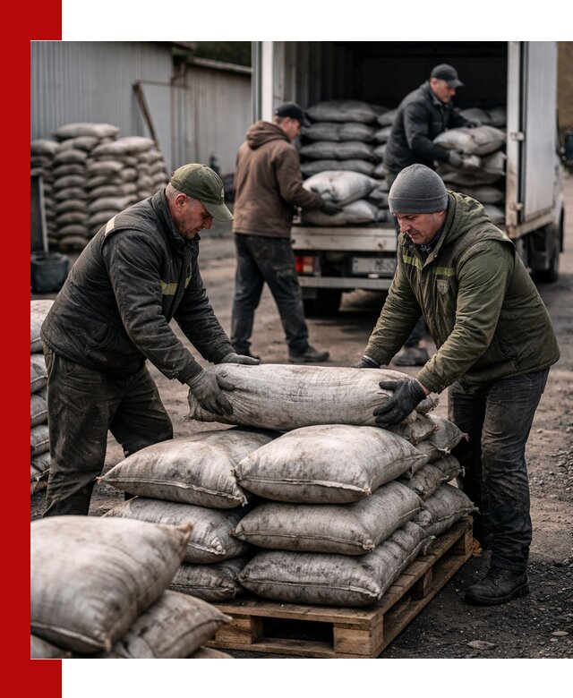 Доставка угля в мешках по выгодным ценам в Якутске