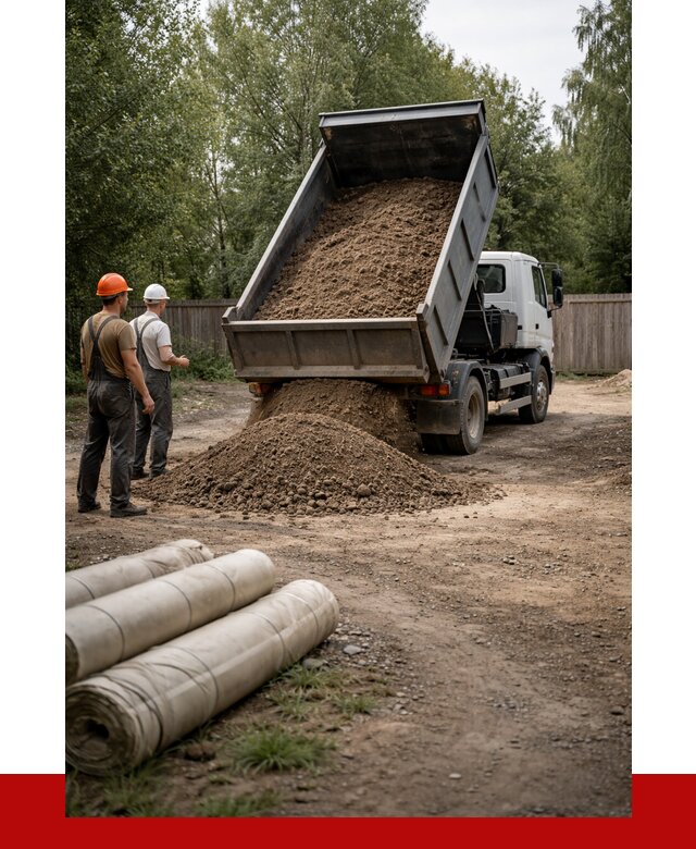 Доставка сыпучих материалов самосвалом в [cvi] от 4374 р. | ПРОНЕРУДКтс