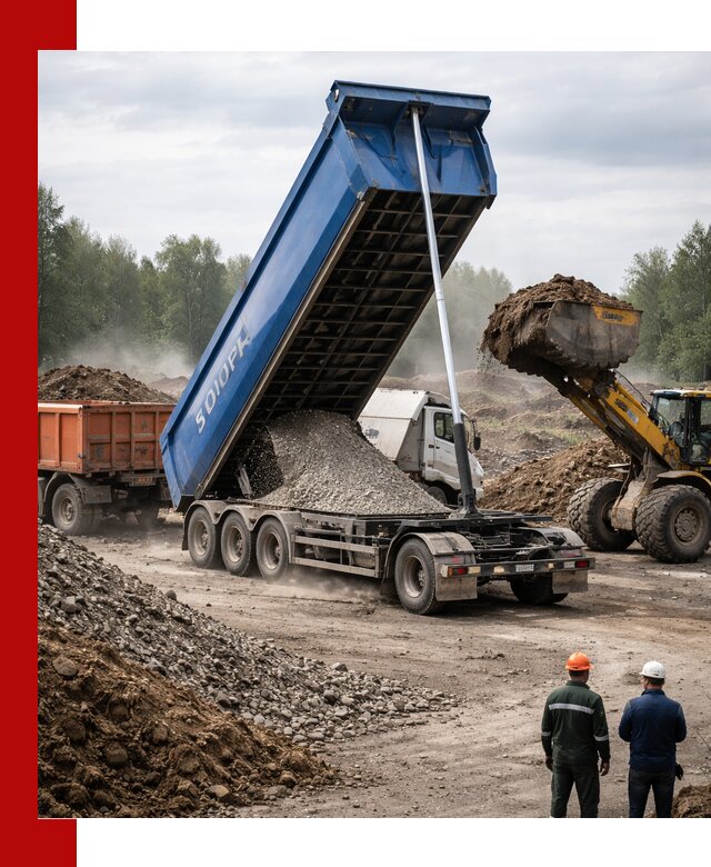 Аренда тонар 40 тонн в Якутске с доставкой материалов