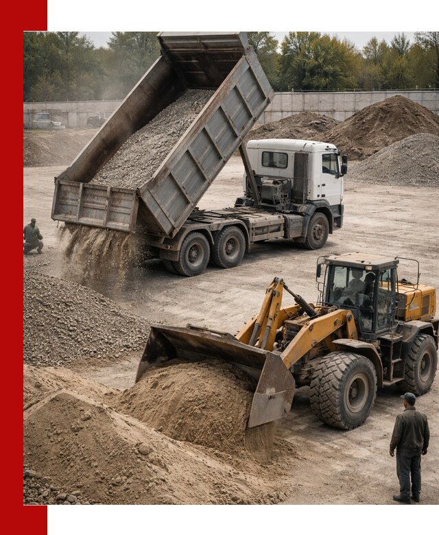 Перевозка сыпучих грузов самосвалами и бортовыми в Якутске