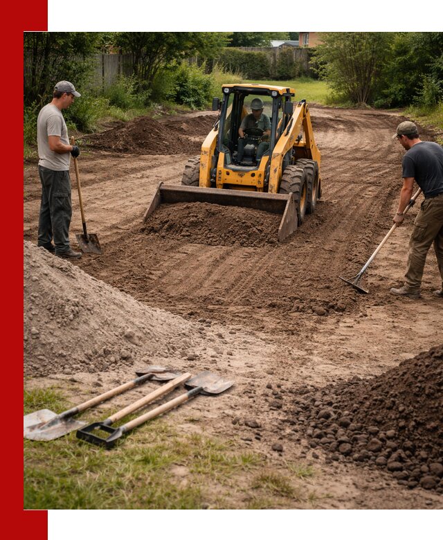 Планировка участка грунтом с вывозом и доставкой в Якутске