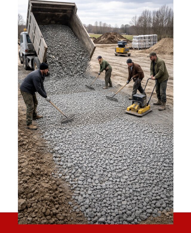 Устройство щебеночной подушки в Якутске от 4687 р. ПРОНЕРУДКтс