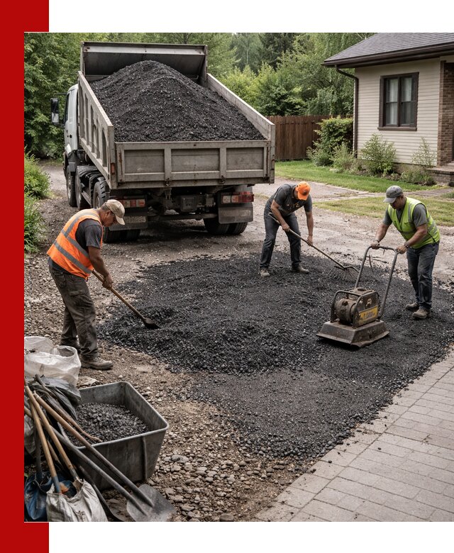 Асфальтовая крошка для двора с доставкой в Якутске